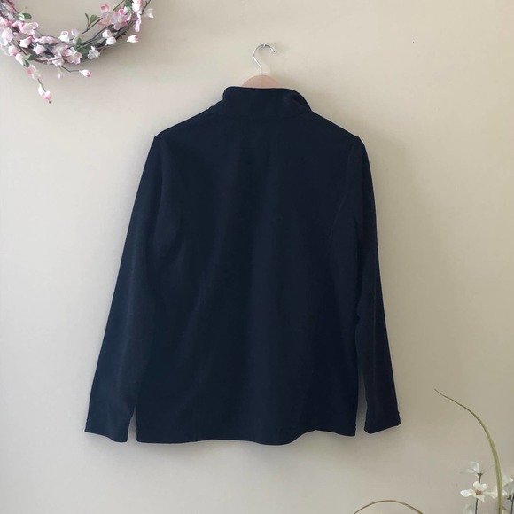 Lands' End Fleece Quarter Zip Black Size M - Picture 3 of 7